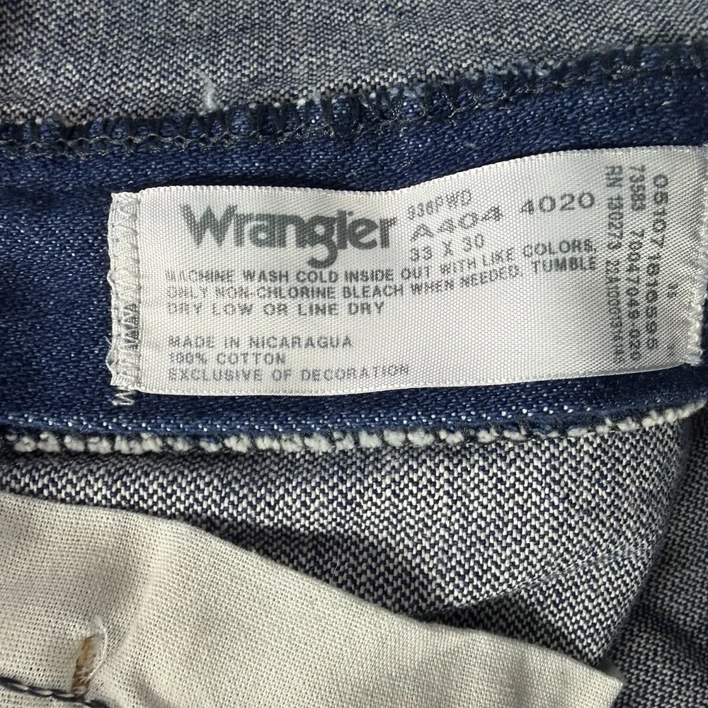 Vintage Wrangler Cowboy Cut Jeans Mens 33x30 (Fits 32x29) Dark Wash 936PWD